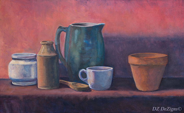 Still-Life with a Turquoise Pitcher