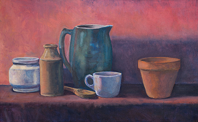 Still-Life with a Turquoise Pitcher